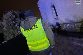 Pożar domu w Kaletach