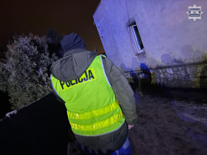 Pożar domu w Kaletach