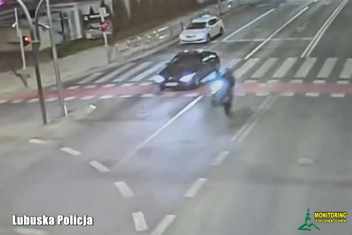 Pirat na motocyklu w Zielonej Górze