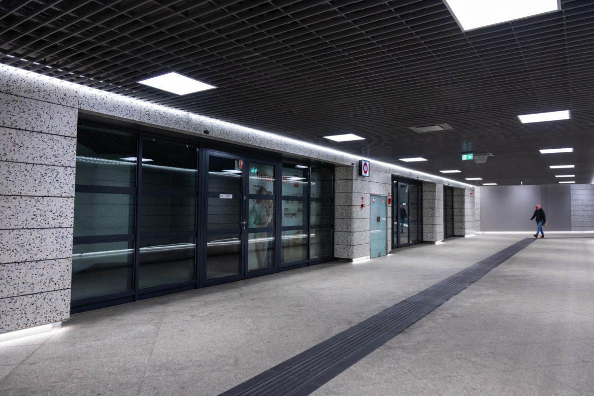 Lokalizacja przyszłej Metroteki na stacji metra M2 Kondratowicza