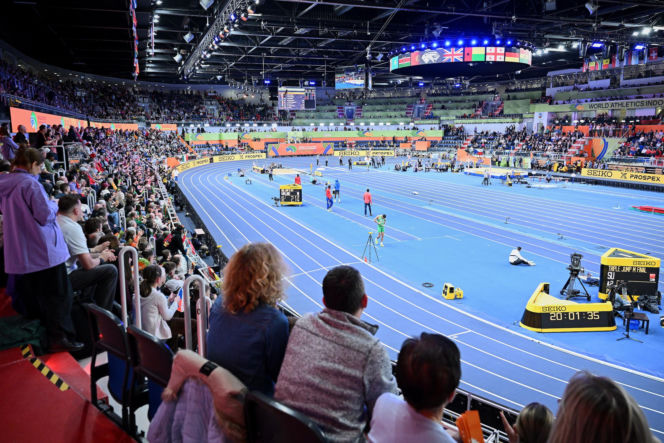 Halowe Mistrzostwa Świata w Lekkoatletyce Kujawy Pomorze 26 w Toruniu. Zdjęcia kibiców i zawodników z 1. dnia imprezy