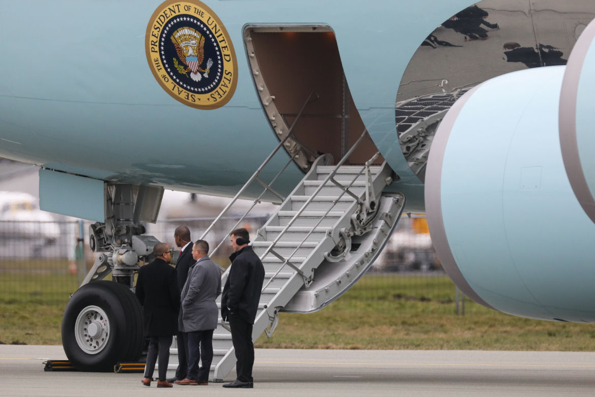 Samolot Air Force One na Lotnisku Chopina