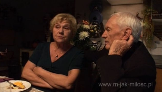 M jak miłość - kulisy serialu. 54 rocznia ślubu Mostowiaków. Witold Pyrkosz (Lucjan), Teresa Lipowska (Barbara)