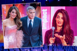 George Clooney nagle wparował na scenę w Poznaniu. Rozległy się piski, a Amal Clooney wspomniała o rozwodzie!