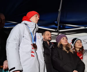 Powitanie Kacpra Tomasiaka w Bystrej 18.02.2026