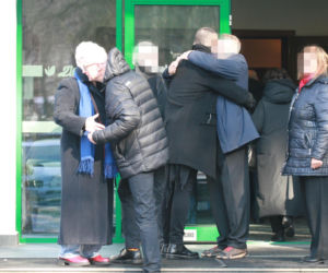 Pogrzeb Mirosława Krawczyka w Gdańsku: Aneta Zając i Mikołaj Krawczyk