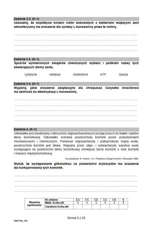 Matura biologia rozszerzona 2021 - arkusz CKE