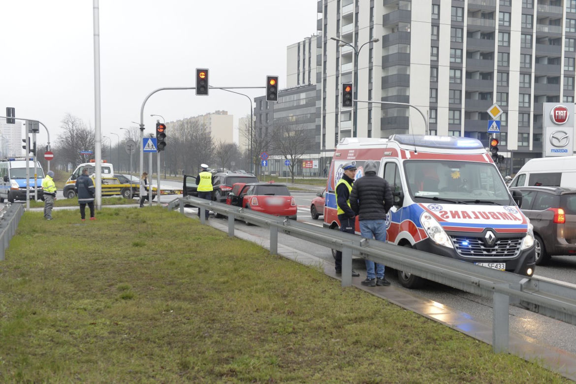 Poranny wypadek przy Ostrobramskiej