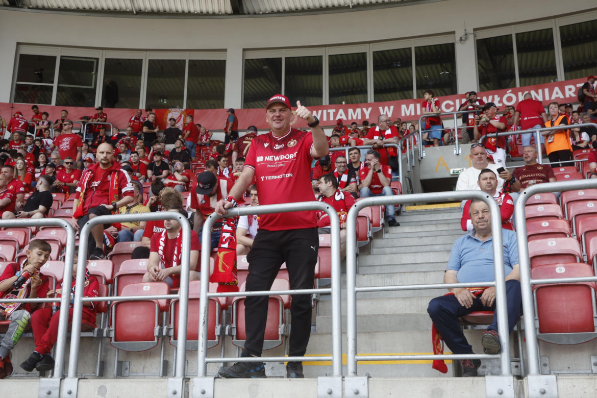 Kibice na meczu Widzew Łódź - Piast Gliwice