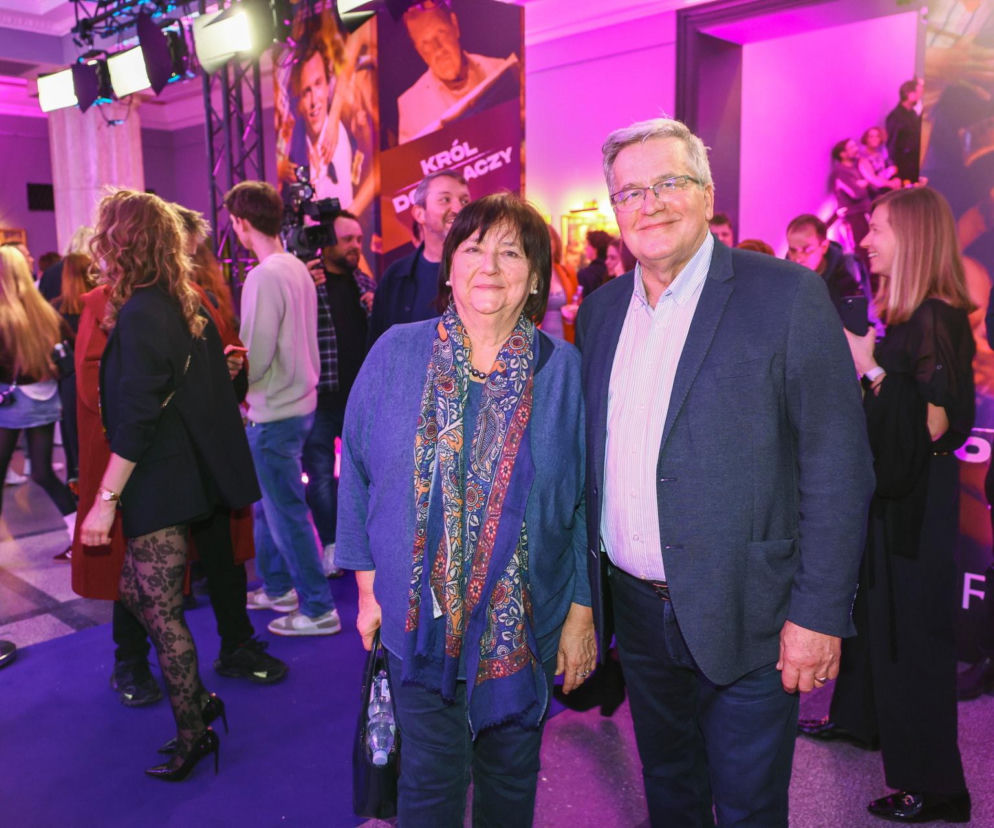 Komorowski z żoną Anną z premiery filmu Król dopalaczy