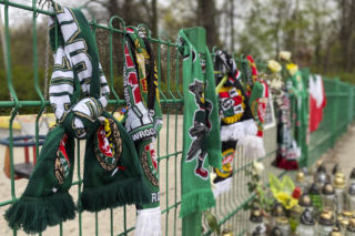 Śmierć Jacka Magiery. Znicze pod parkiem Grabiszyńskim