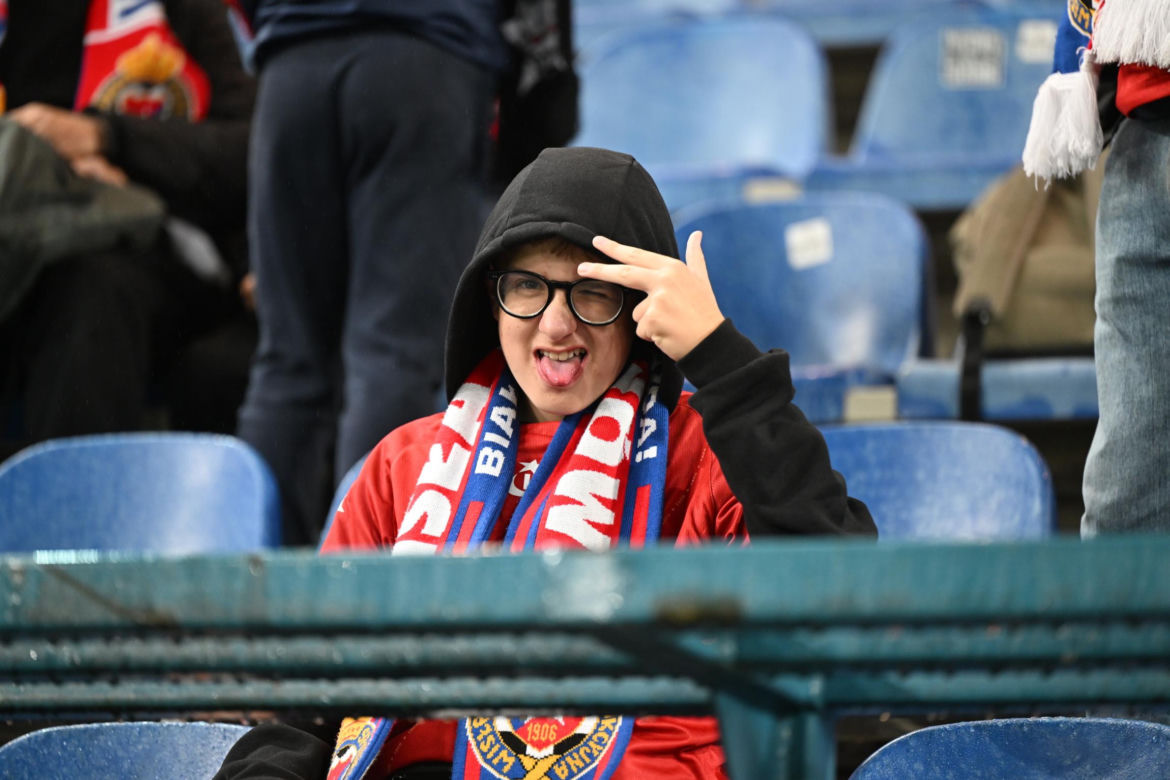 Wisła Kraków - Jagiellonia Białystok; Zdjęcia kibiców i zawodników z meczu 8. kolejki PKO BP Ekstraklasy