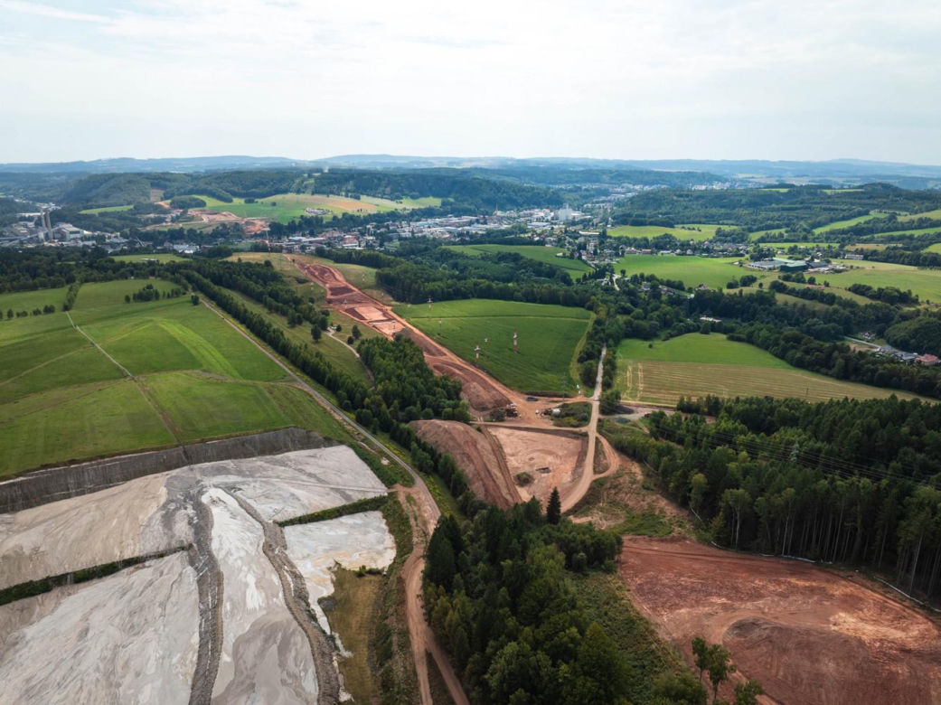 Autostrada D11 w Czechach - zdjęcia z budowy - sierpień 2025
