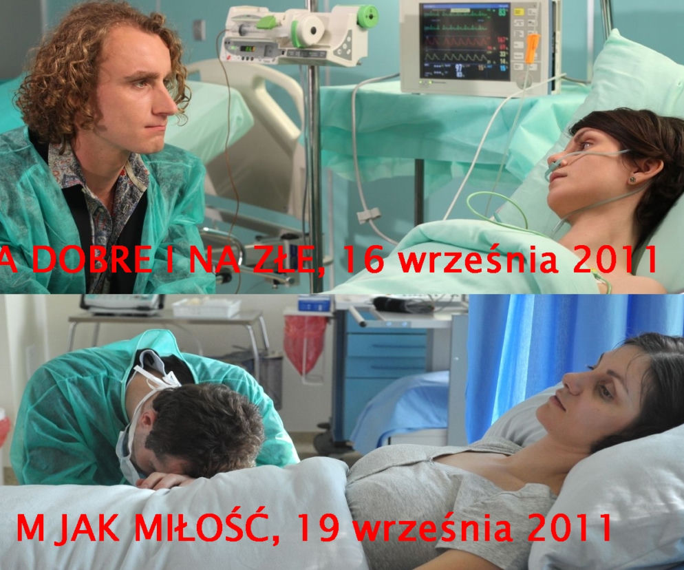 Olga Serebryakova umiera w M jak miłość i w Na dobre i na złe
