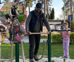Kosiniak-Kamysz w stylówce niczym z Nowego Jorku. Polityk zabrał dzieci na rowery i plac zabaw! 