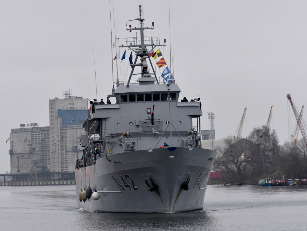 Okręty NATO wpłynęły do szczecińskiego portu