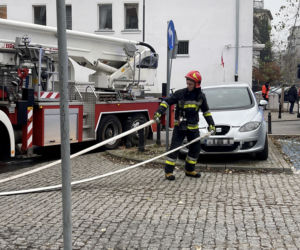  Pożar na ul. Wyspiańskiego na Żoliborzu