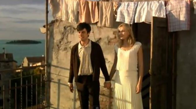 ANNA GERMAN odc. 7. Anna German (Joanna Moro), Luigi Tenco (Gaetano Solfrizzi)
