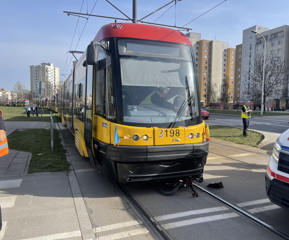 Dramat na Białołęce. 5-latek wjechał rowerkiem pod tramwaj 