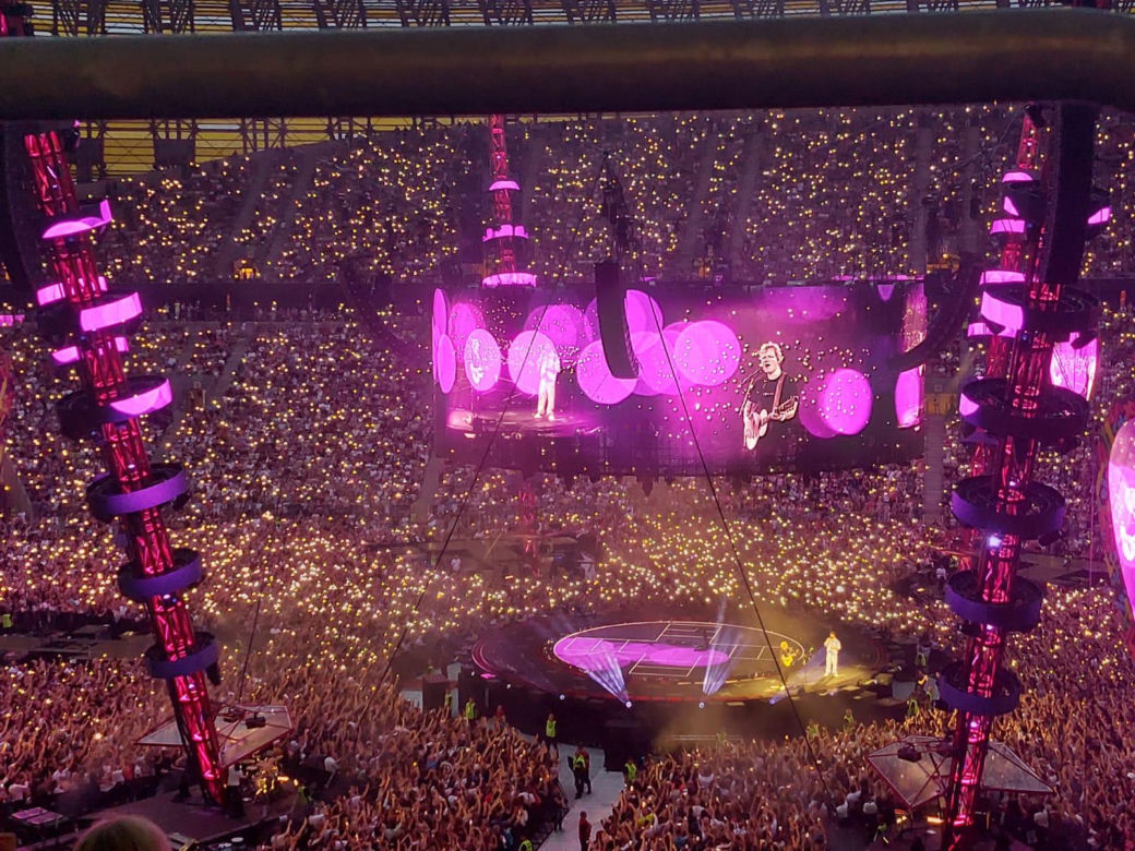 Ed Sheeran w Gdańsku. Niesamowite widowisko. Ponad 50 tys. ludzi na stadionie