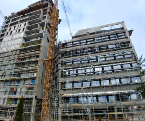 Centaurus. Trwa budowa największego budynku w Olsztynie. Zobacz postępy prac