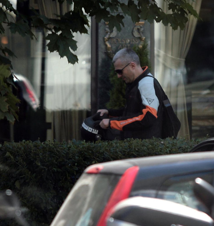 Hubert Urbański na motorze