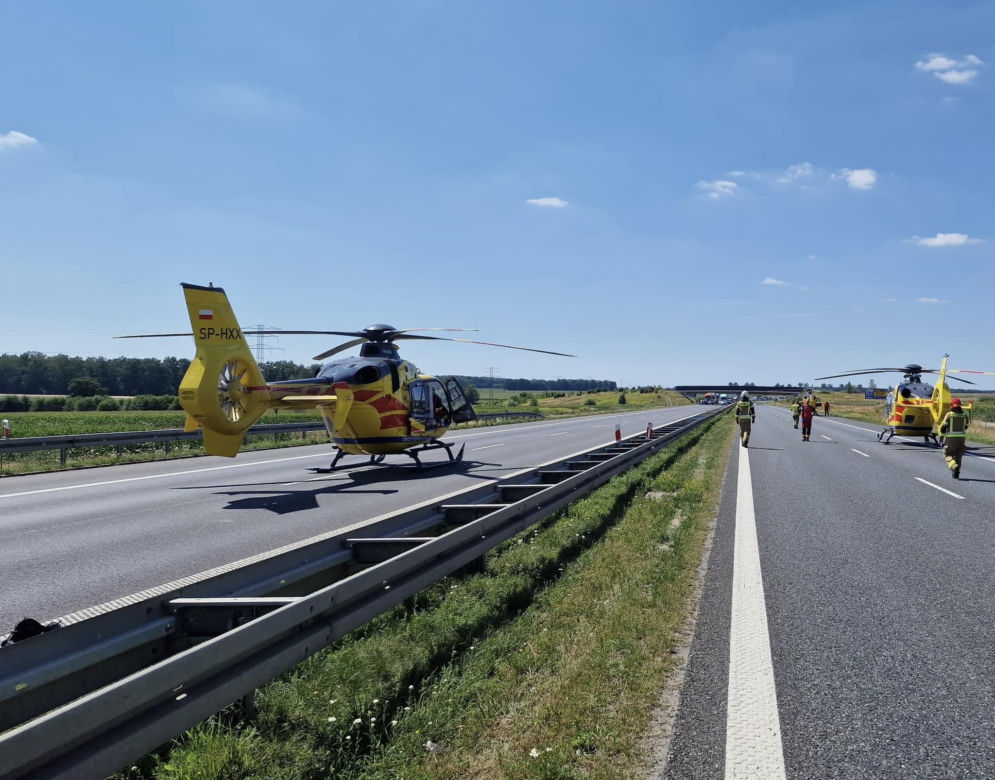 Wypadek A4 w Gliwicach