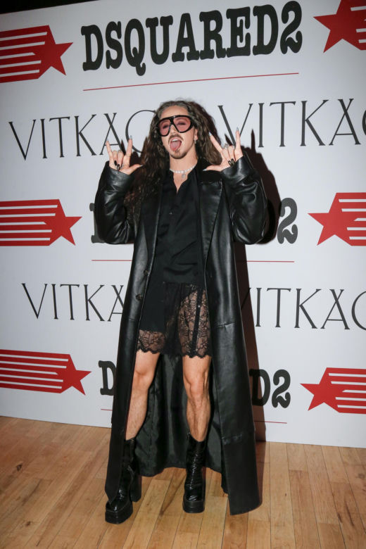 Michał Szpak na imprezie DSQUARED2 x Rocco Siffredi