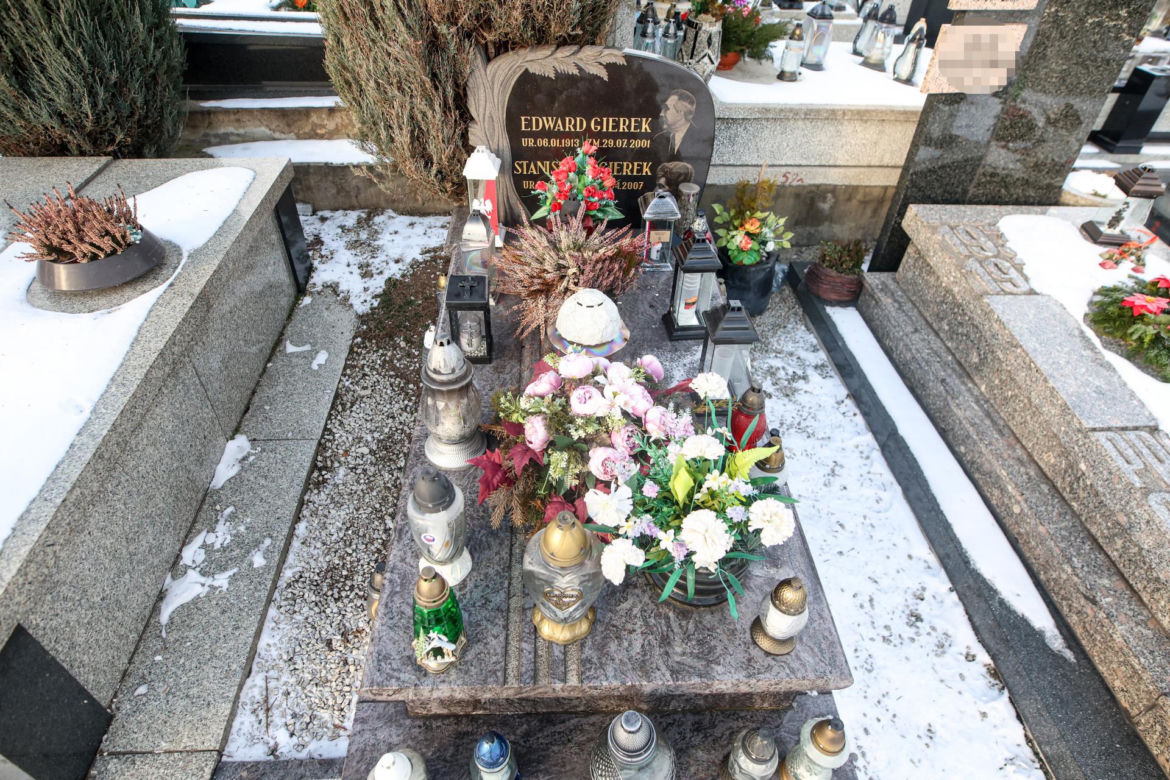Grób Gierka a 113. rocznicę jego urodzin