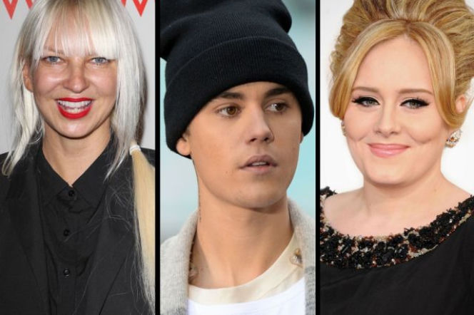 Adele, Sia, Justin Bieber. To oni pobili rekordy w 2015 roku