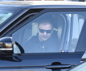 Tomasz Karolak wyprowadził pieska ukochanej