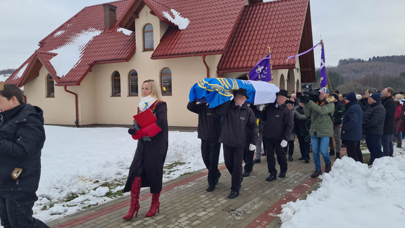 Pożegnali Janusza z Dynowa, który zginął walcząc o wolną Ukrainę