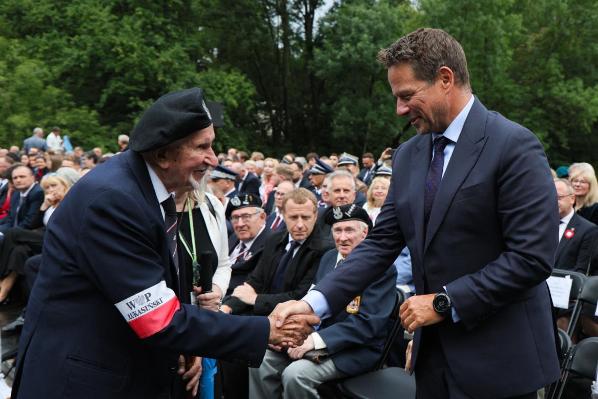 Uroczystość pod pomnikiem Polegli Niepokonani (1.08.2025)