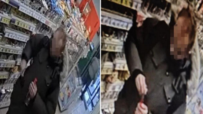 Dolał podejrzaną substancję do butelki octu w sklepie. Policja zatrzymała podejrzanego mężczyznę 