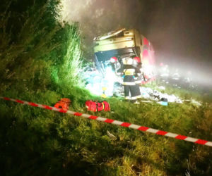 Tragiczny wypadek ukraińskiego autobusu w Leszczawie Dolnej