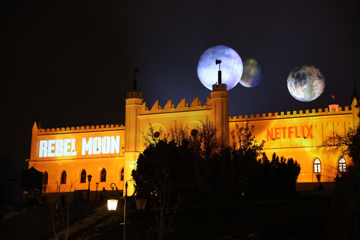 Promocja filmu „Rebel Moon” Netflixa w Lublinie