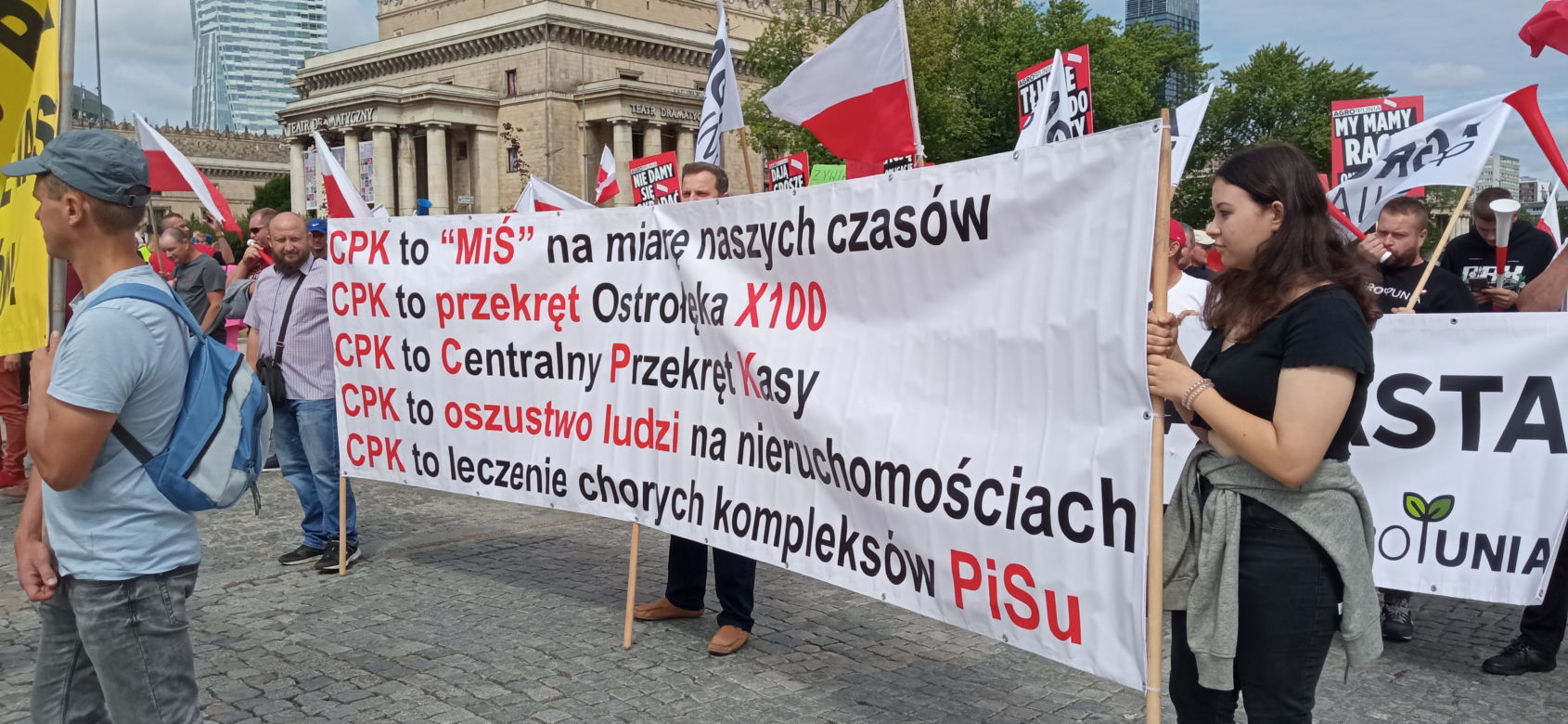 Protest Agrounii w Warszawie 7.07