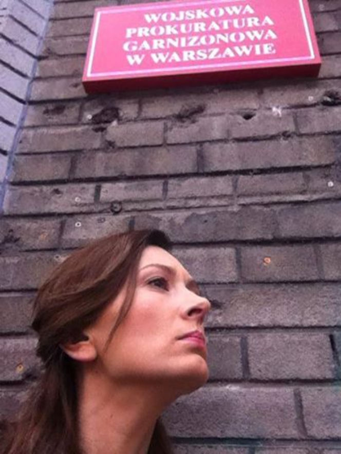 Anita Sokołowska (Lena) na planie Na dobre i na złe