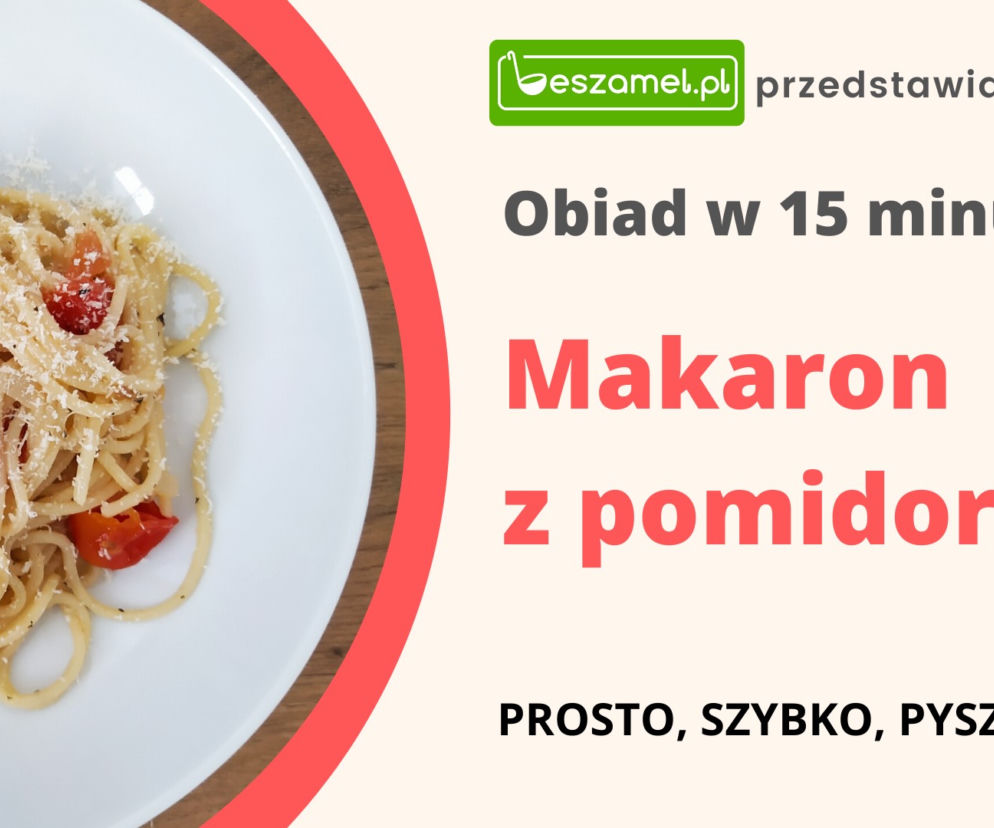 Makaron z pomidorkami w 15 minut