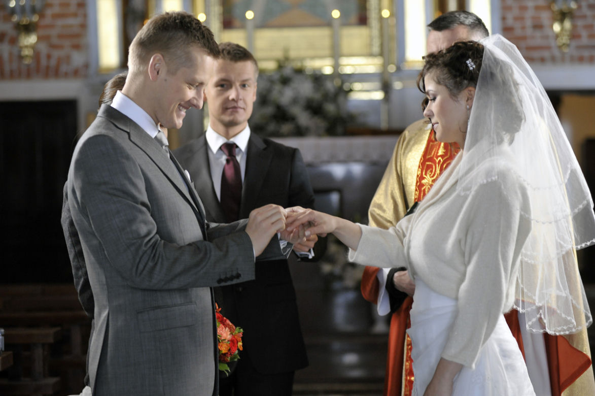Ślub Katarzyny Cichopek na planie "M jak miłość"