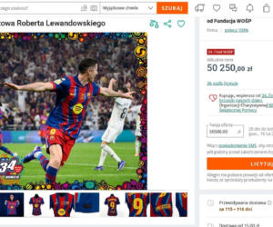 Cenna pamiątka Roberta Lewandowskiego na aukcji WOŚP. Cena licytacji robi wrażenie