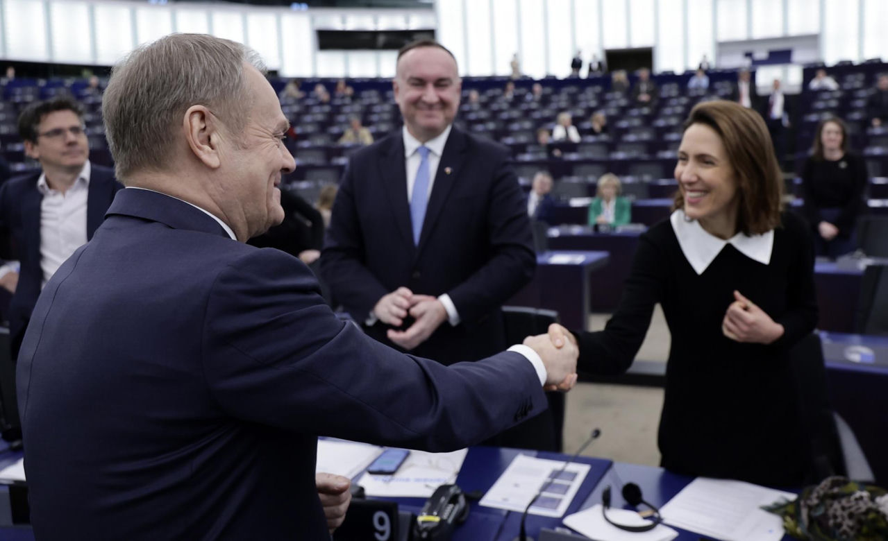 Wystąpienie Tuska w Parlamencie Europejskim