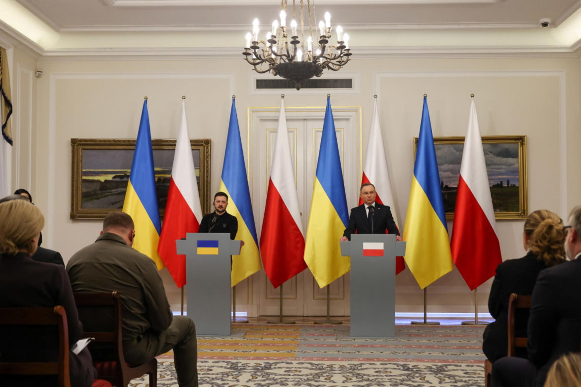 Prezydent RP Andrzej Duda i prezydent Ukrainy Wołodymyr Zelenski