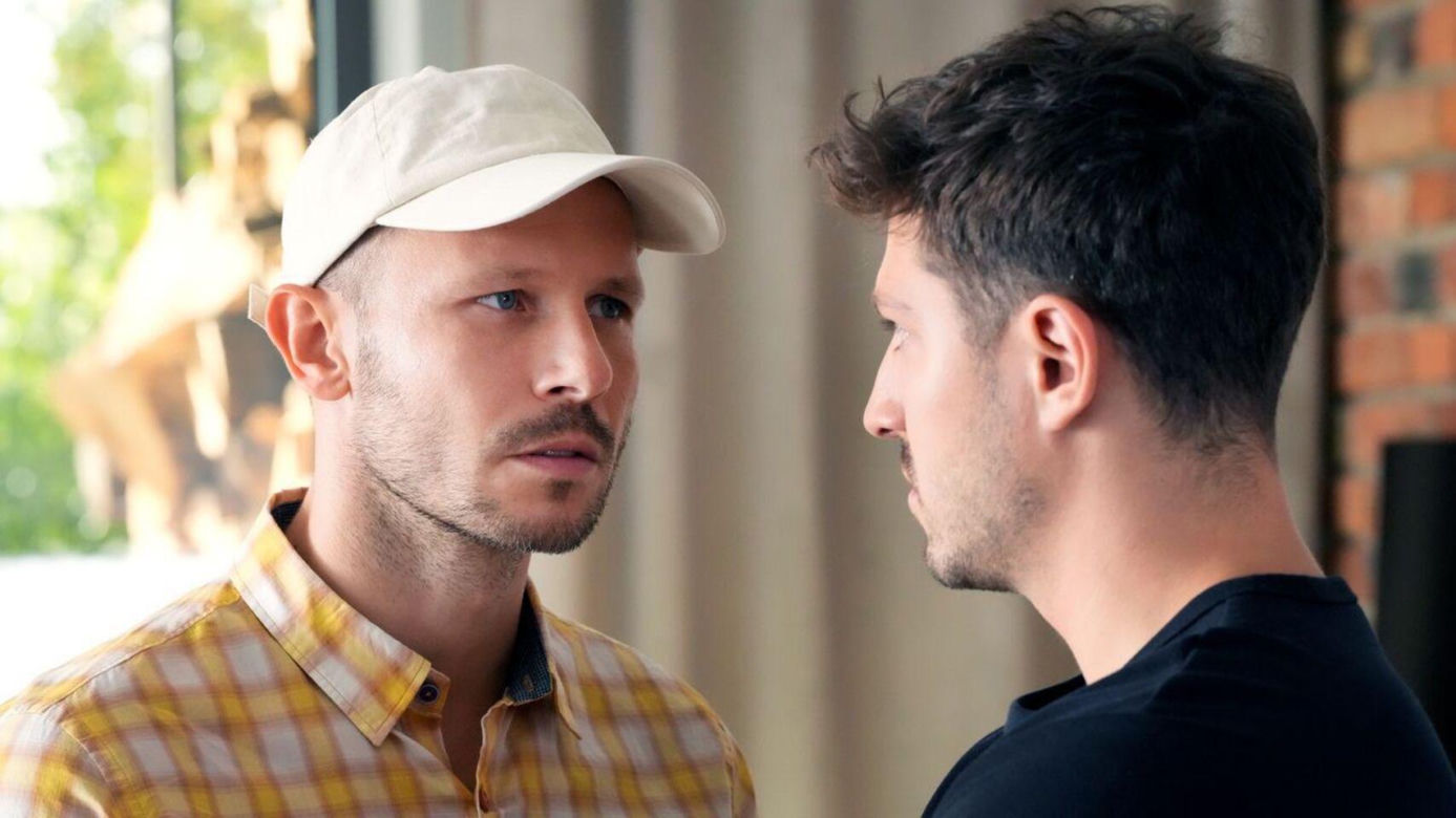 Barwy szczęścia odc. 3135. Franek (Mateusz Banasiuk), Justin (Jasper Sołtysiewicz)