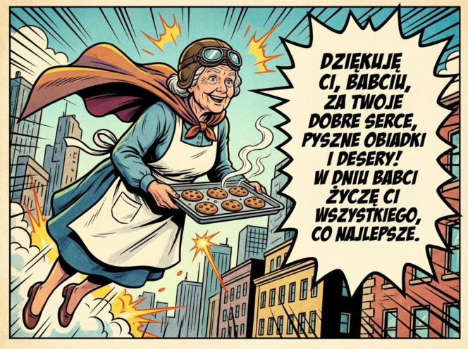 Kartka z życzeniami na Dzień Babci 2026