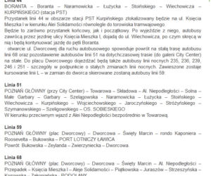 Zmiany w rozkładzie MPK Poznań od 1 września