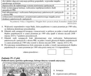 MATURA 2012, WOS poziom PODSTAWOWY - ARKUSZE, PYTANIA, ZADANIA, ODPOWIEDZI