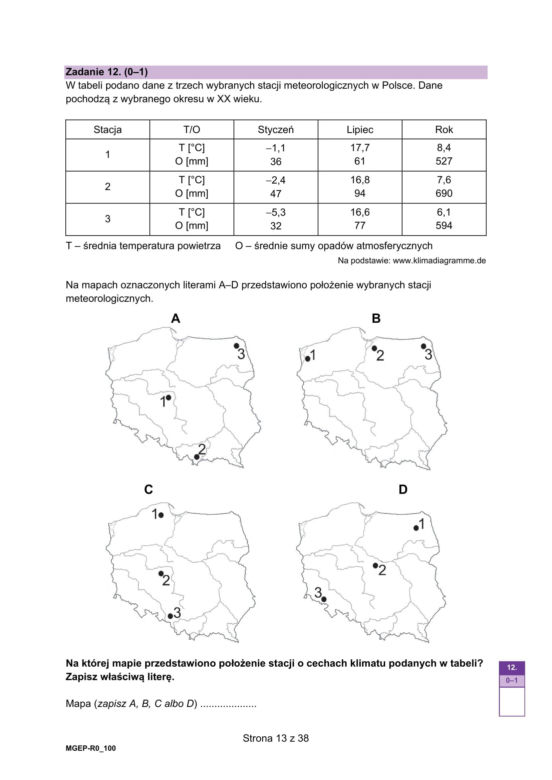 Matura próbna 2025: geografia. Arkusze CKE i odpowiedzi. Poziom rozszerzony [Formuła 2023]