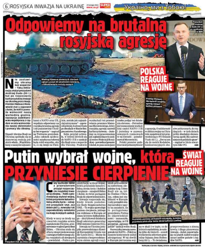 Pierwsze dni wojny w Ukrainie. Tak relacjonowaliśmy je w "Super Expressie"