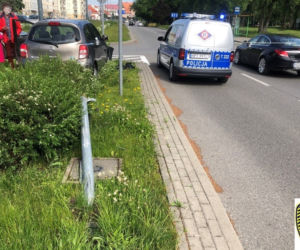 Elbląg: Kolizja z sygnalizacją świetlną!